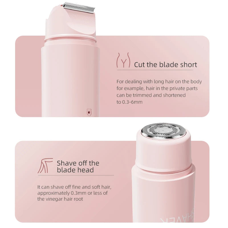 Dual-Head Rechargeable Women's Shaver